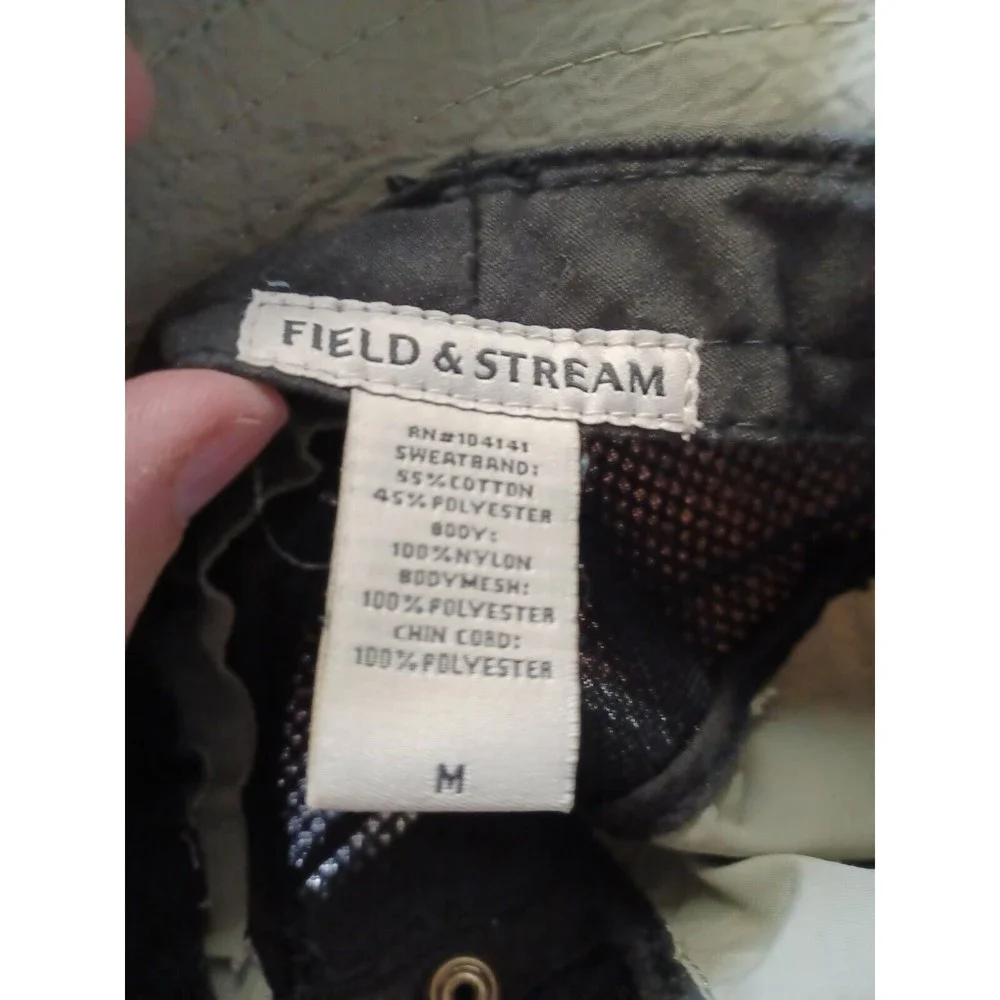 Field & Stream Size M Nylon Body/Poly Mesh Snap Brim Boonie Hat with Drawstring